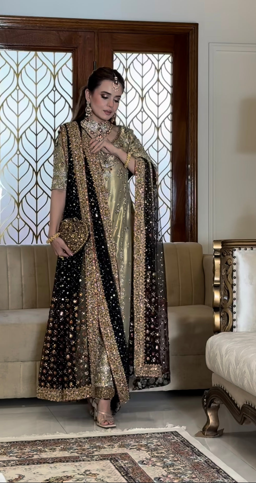 Haris shakeel Mesuri Hand Embellished