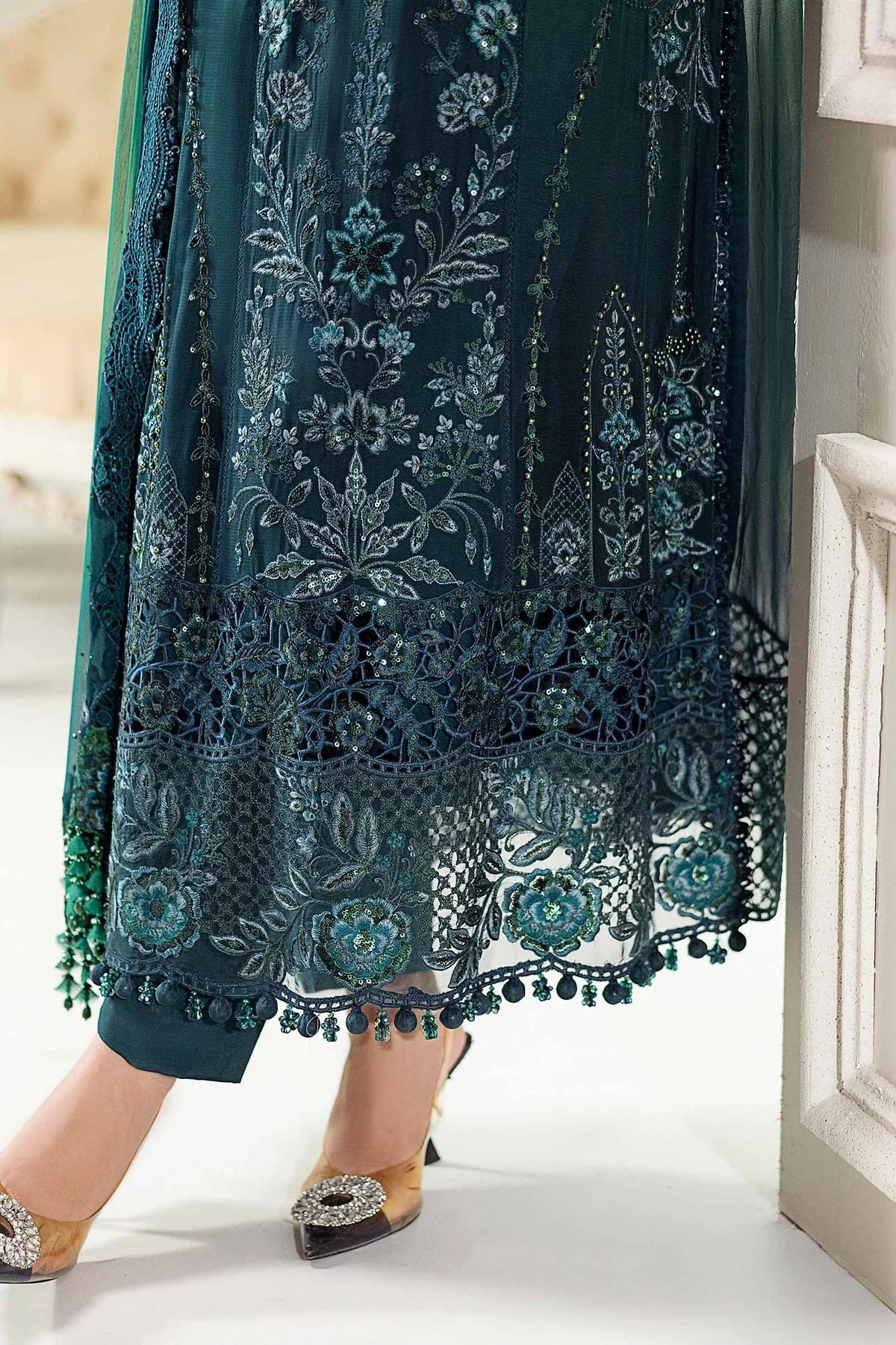 Embroidered Chiffon Suit | MPC-25-106