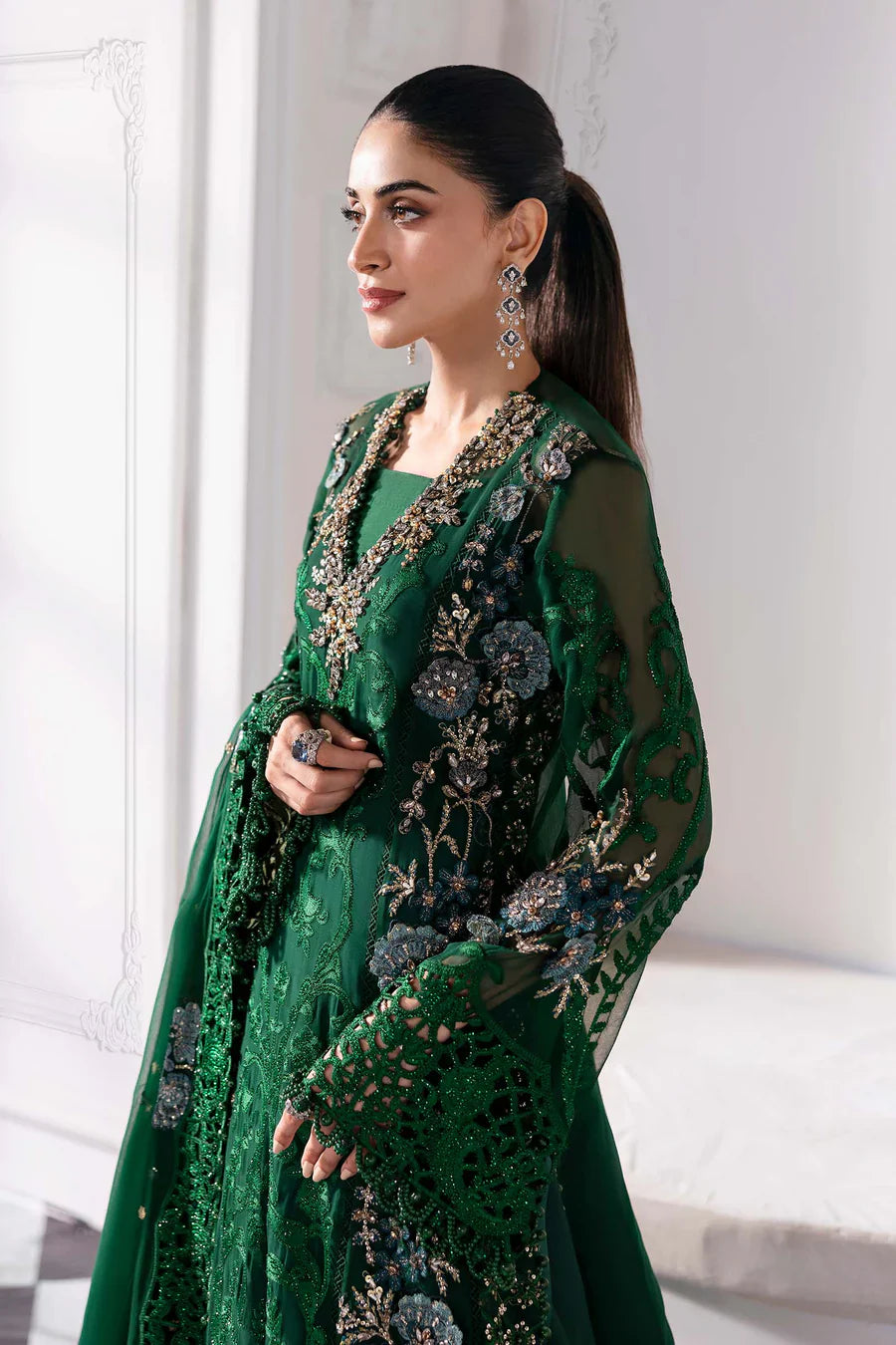 EMBROIDERED CHIFFON SUIT | BD-3008