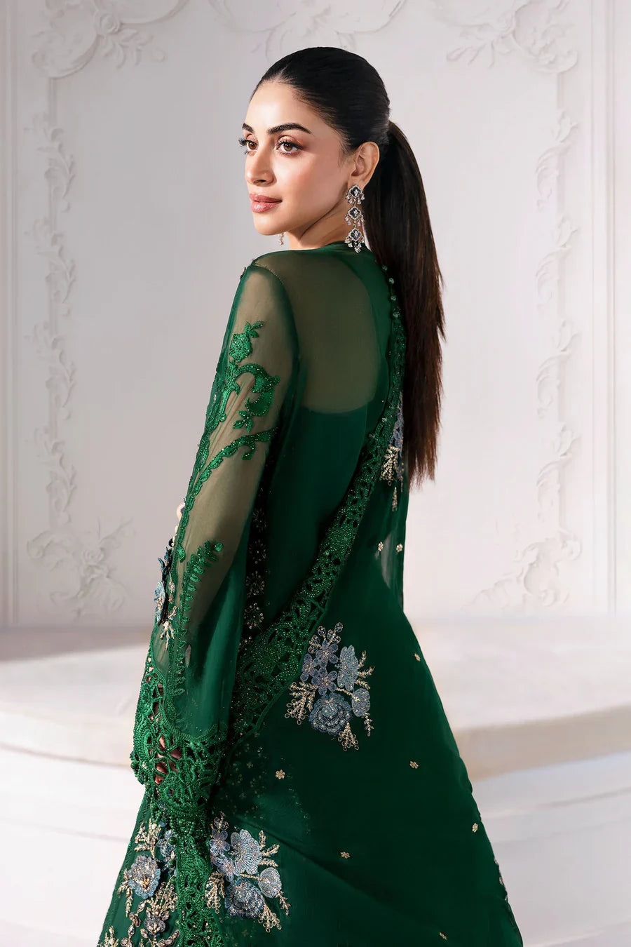 EMBROIDERED CHIFFON SUIT | BD-3008