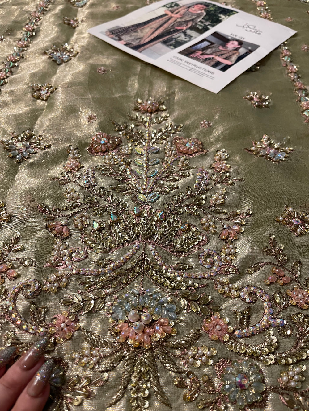 Haris shakeel Mesuri Hand Embellished