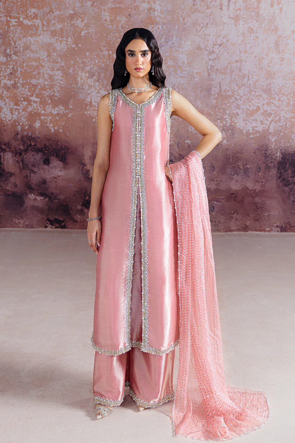 SRA WEDDING FESTIVE ORGANZA HAND EMBLISHED COLLECTION AYDA